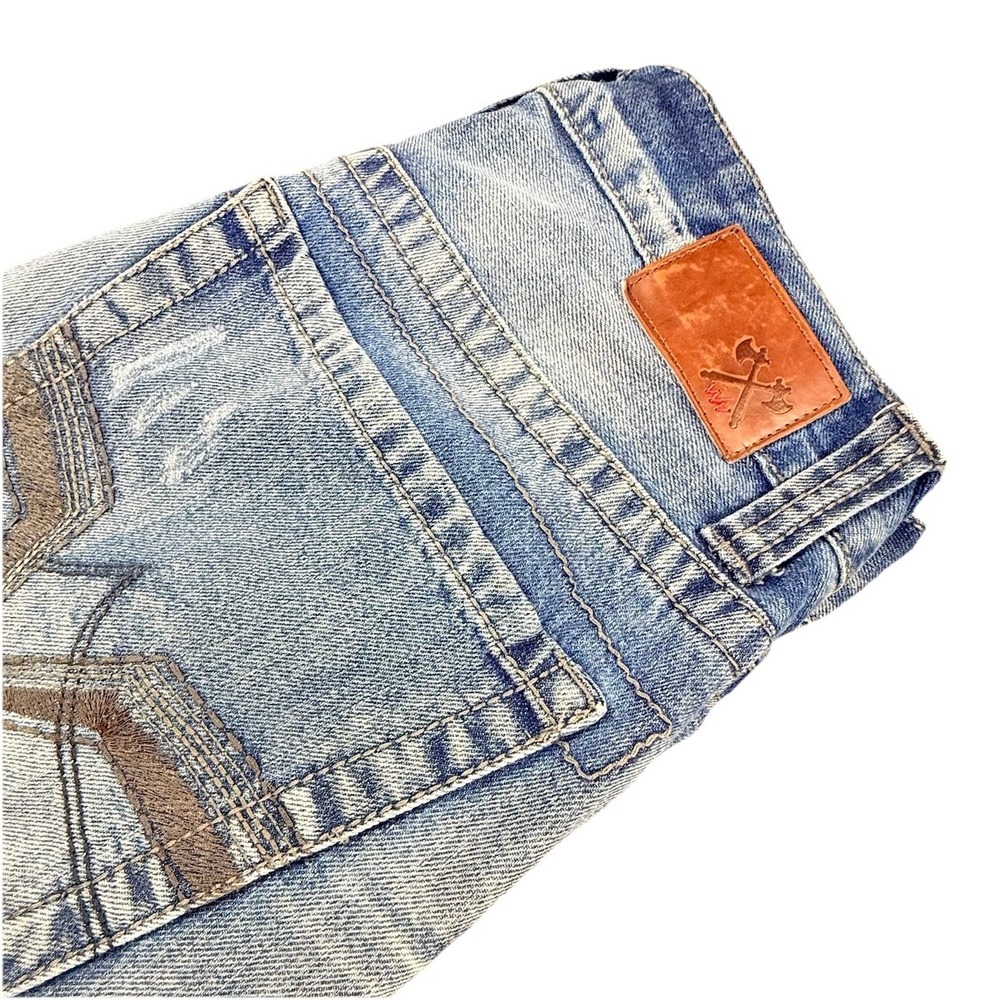Axe & Crown Men's Denim Slim Fit Boot Cut Jeans 33x32 Blue‎
